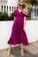 Vorschau: Wasserfall Midi Umstands- und Stillkleid fuchsia