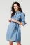 Preview: Maternity and Nursing Shirt Dress in Denim-Look