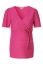 Vorschau: Umstands- und Stillshirt mit Bindegürtel fuchsia
