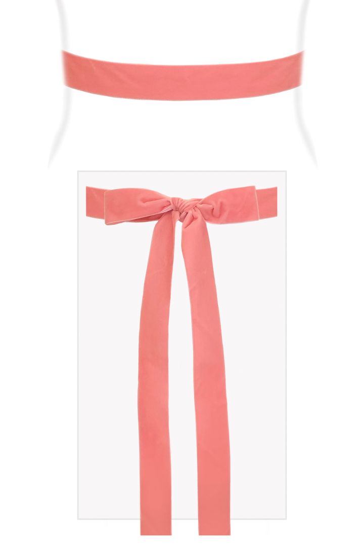 Samt Schärpe koralle