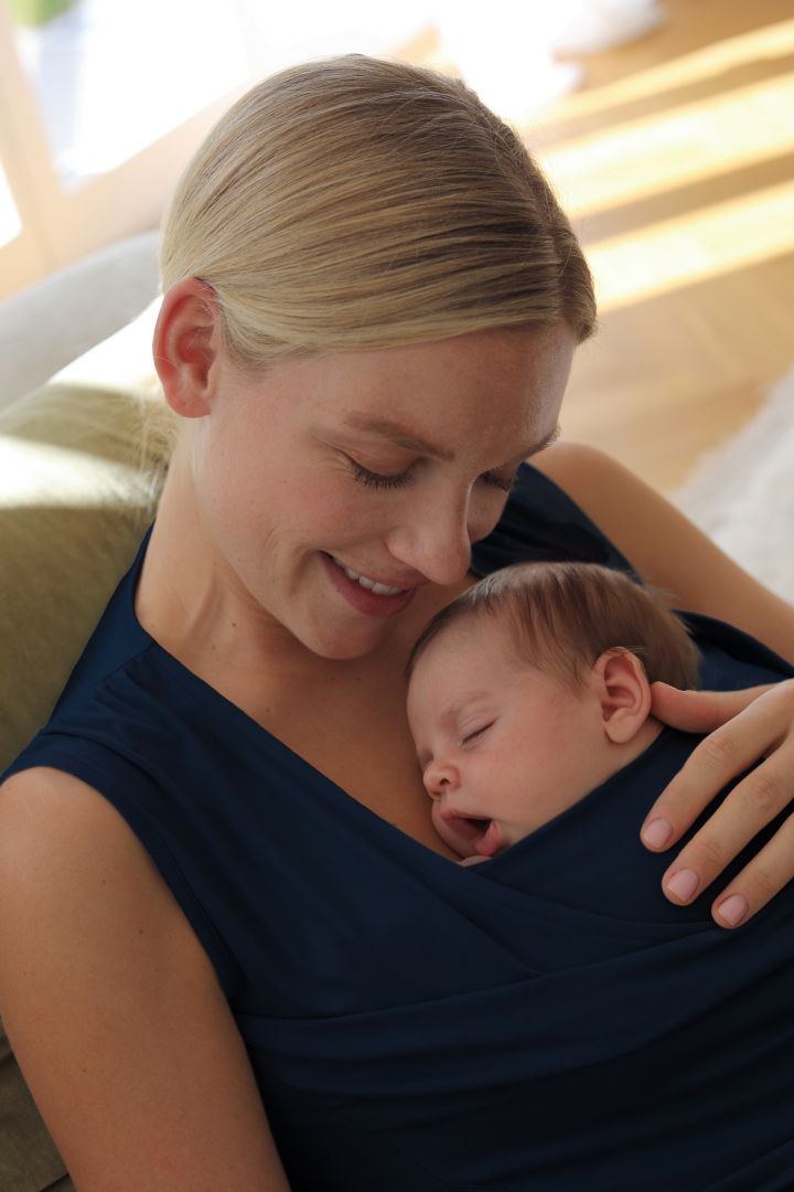 Eco Viskose Skin to Skin Baby Bonding Top navy
