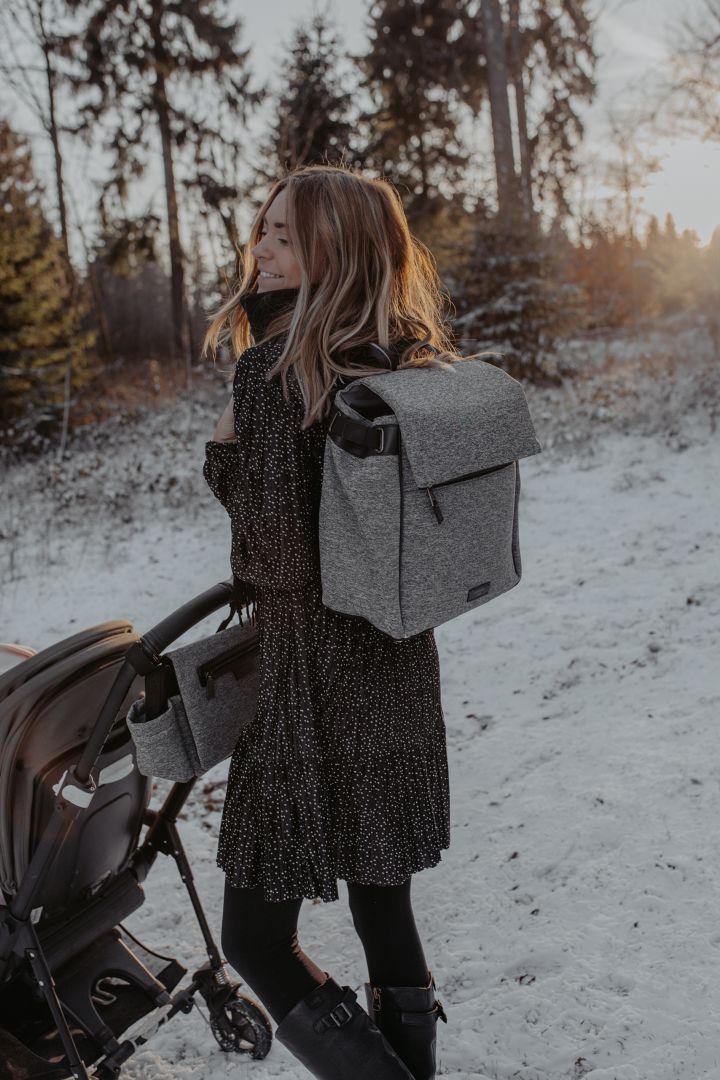 Storksak St. James 3 in 1 Scuba Diaper Bag gray mottled