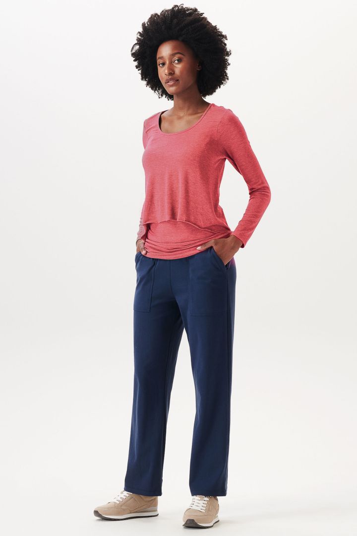 Eco Double Layer Umstands- und Stillshirt rot