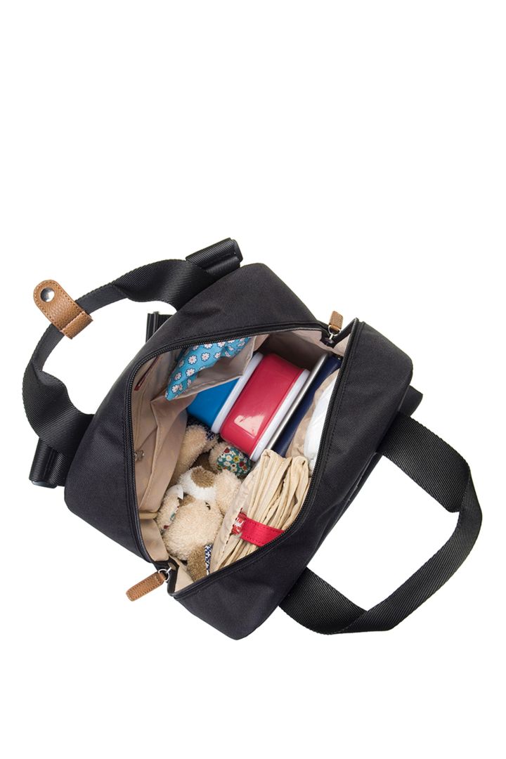 Eco Wickelrucksack aus recyceltem Plastik schwarz