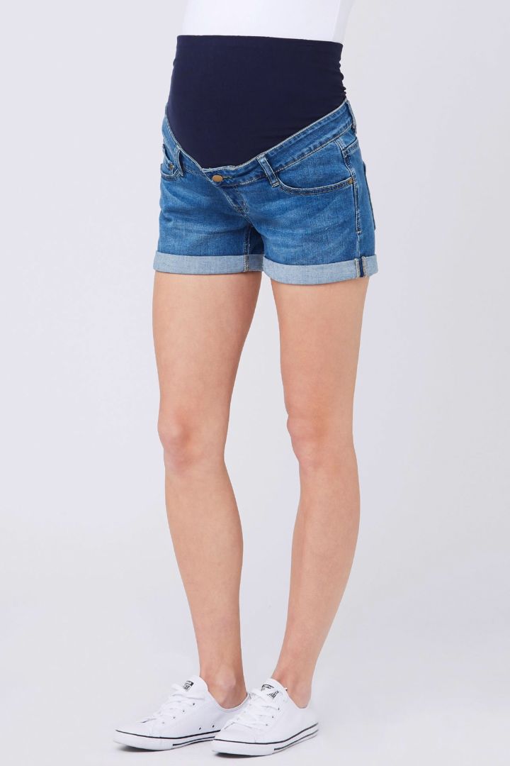 Denim Umstandsshorts