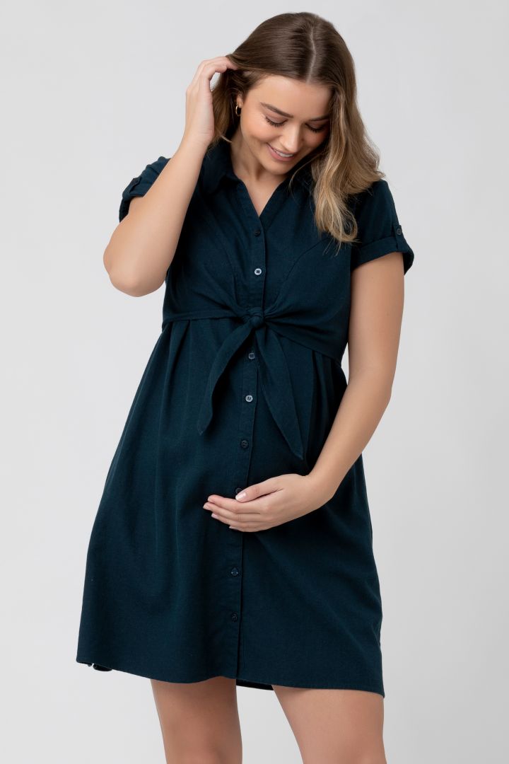 Hemdblusen Umstands- und Stillkleid navy