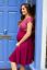 Preview: Maternity Dress with Cache Coeur Neckline berry