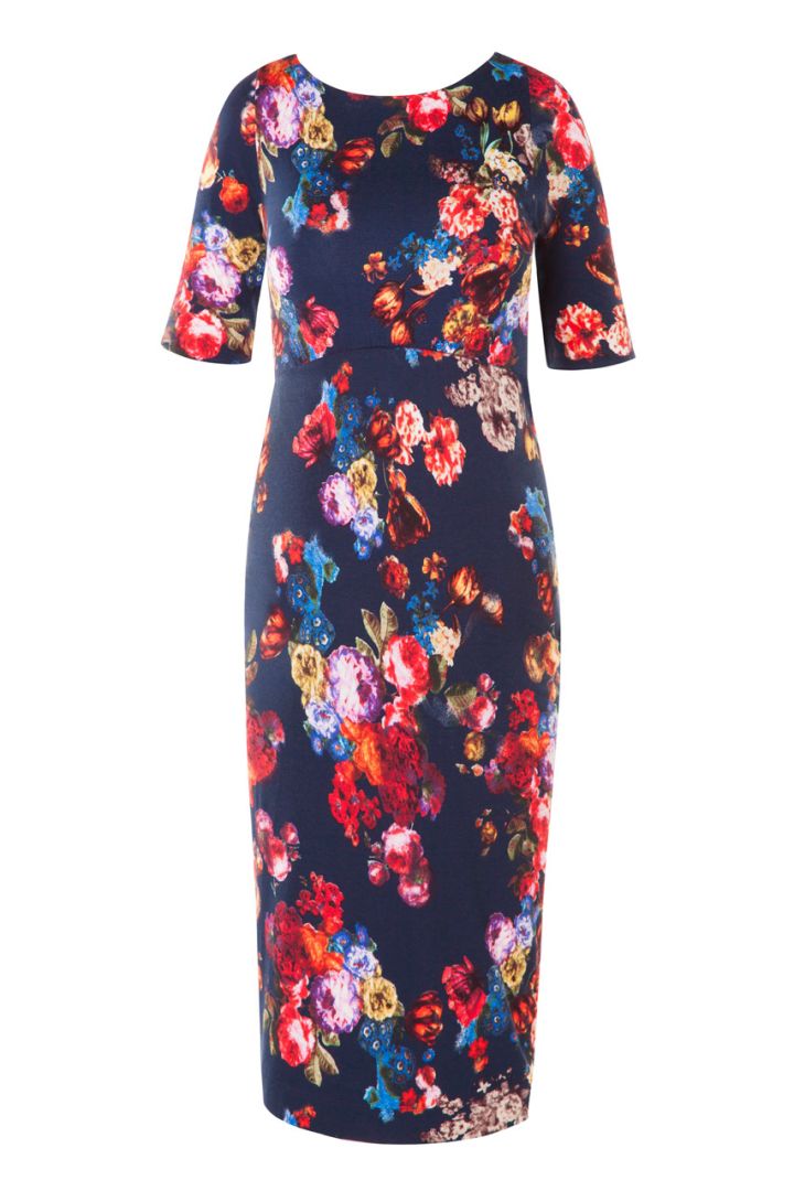 Midnight Garden maternity shift dress