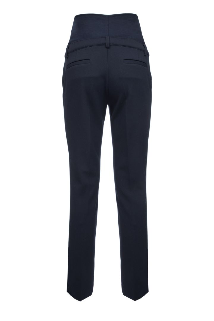 Business Umstandshose mit Bügelfalte dunkelblau