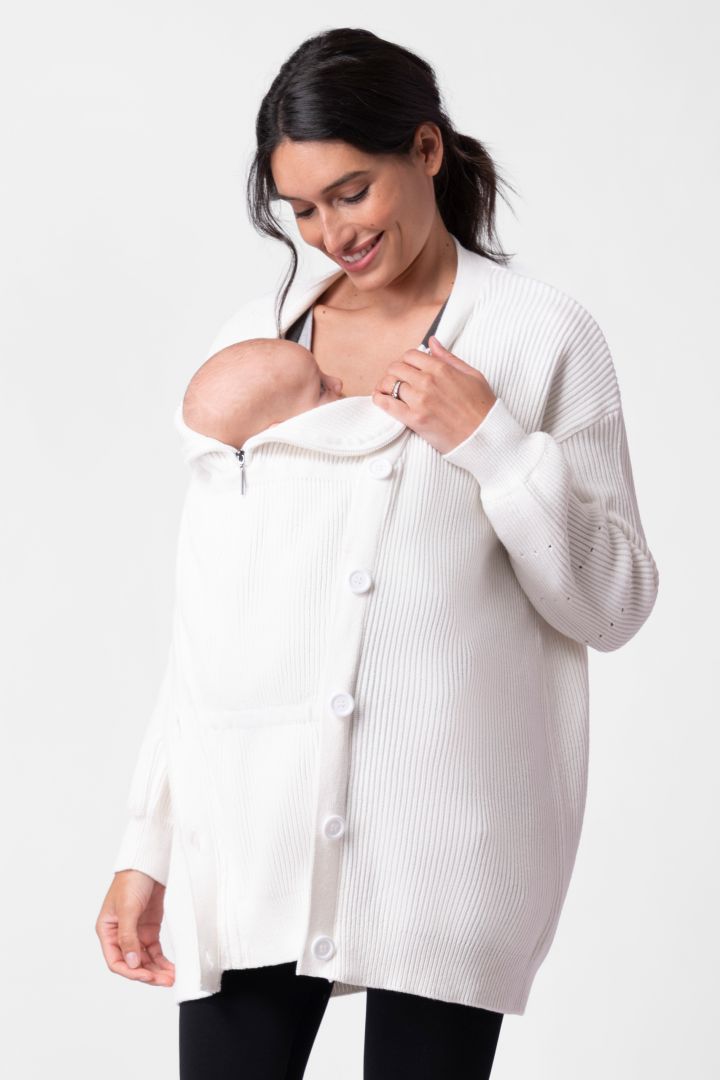 Strick Umstands- und Tragejacke