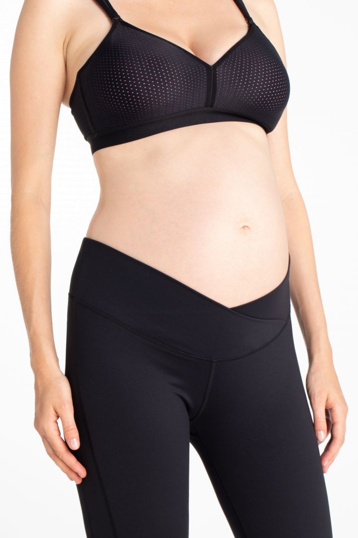 Sport Umstandsleggings mit Mesh Einsätzen