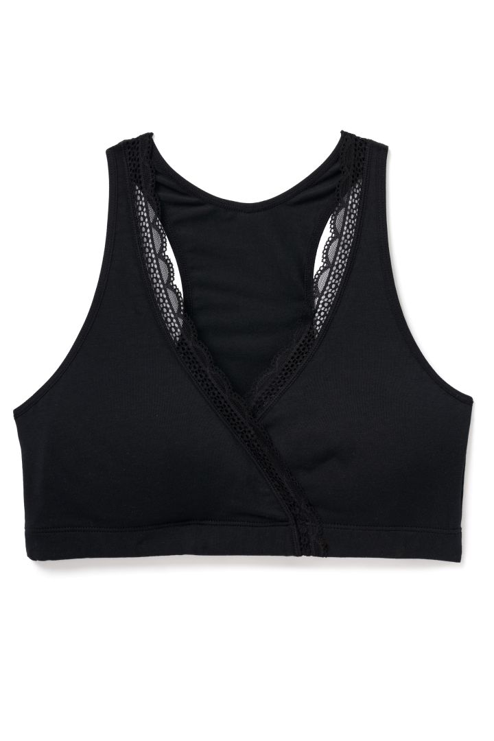 Schlaf Still BH mit Spitze schwarz