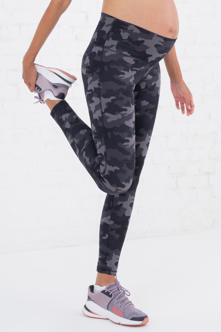 Eco Umstandsleggings mit Camo Print