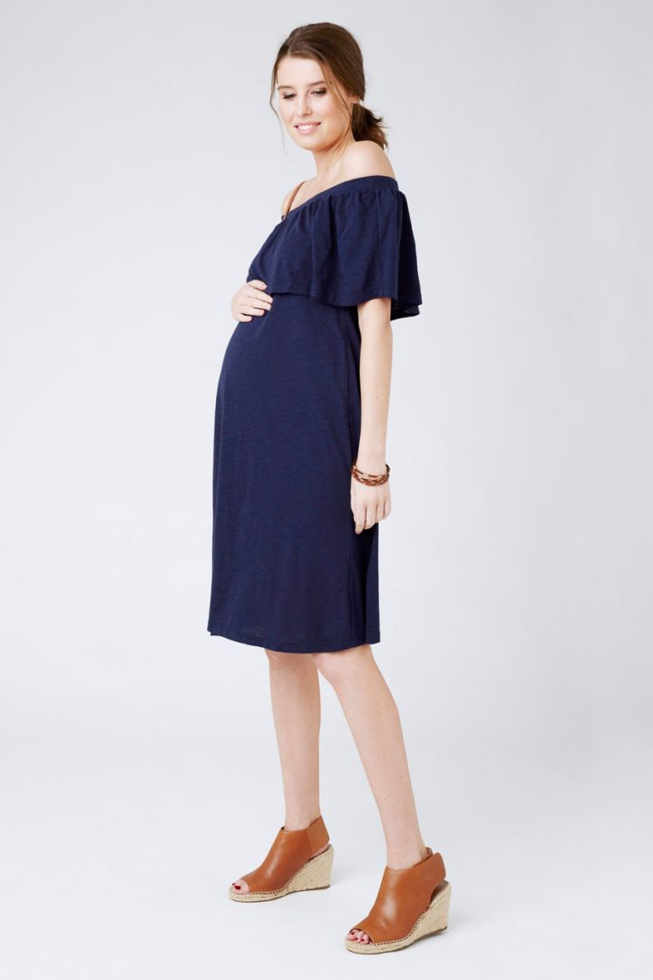 Cold Shoulder Umstandskleid