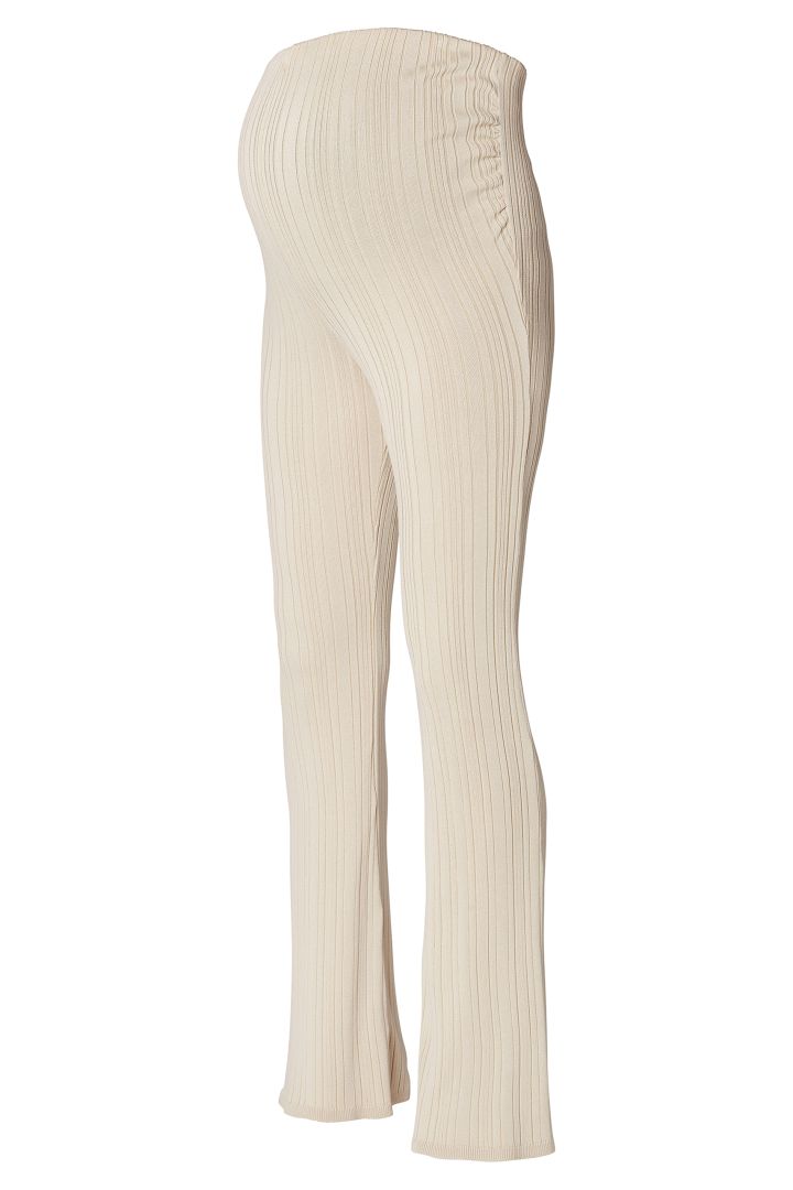 Flared Ribknit Maternity Trousers