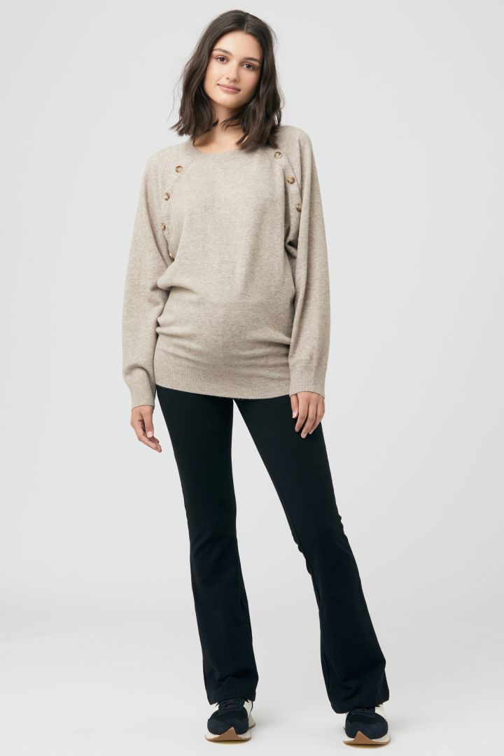 Umstands- und Stillpullover mit Knöpfen