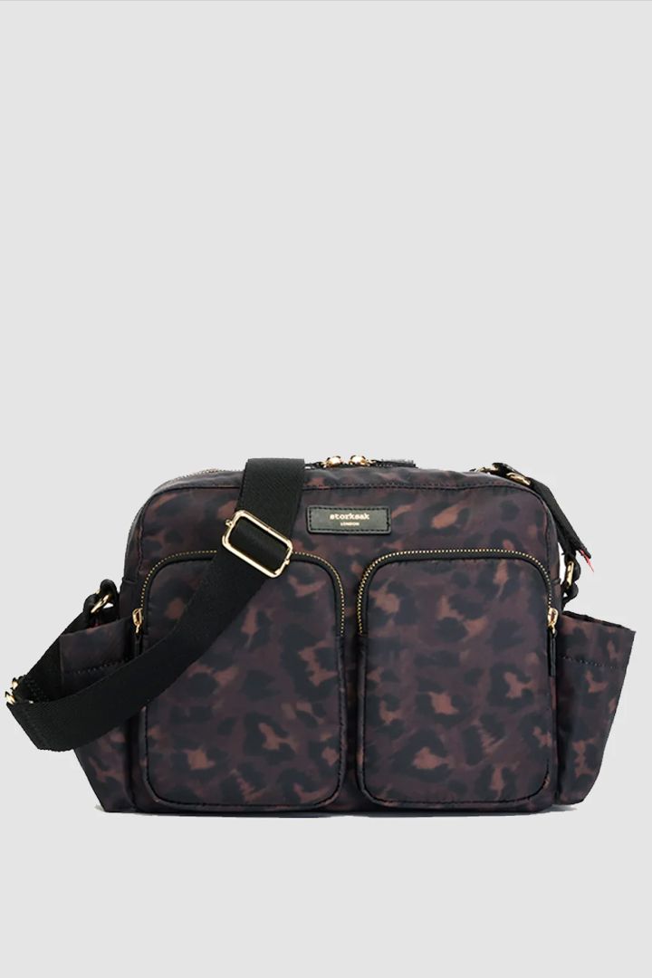 Storksak 2 in 1 Kinderwagen Organizer und Schultertsche mit Leoprint