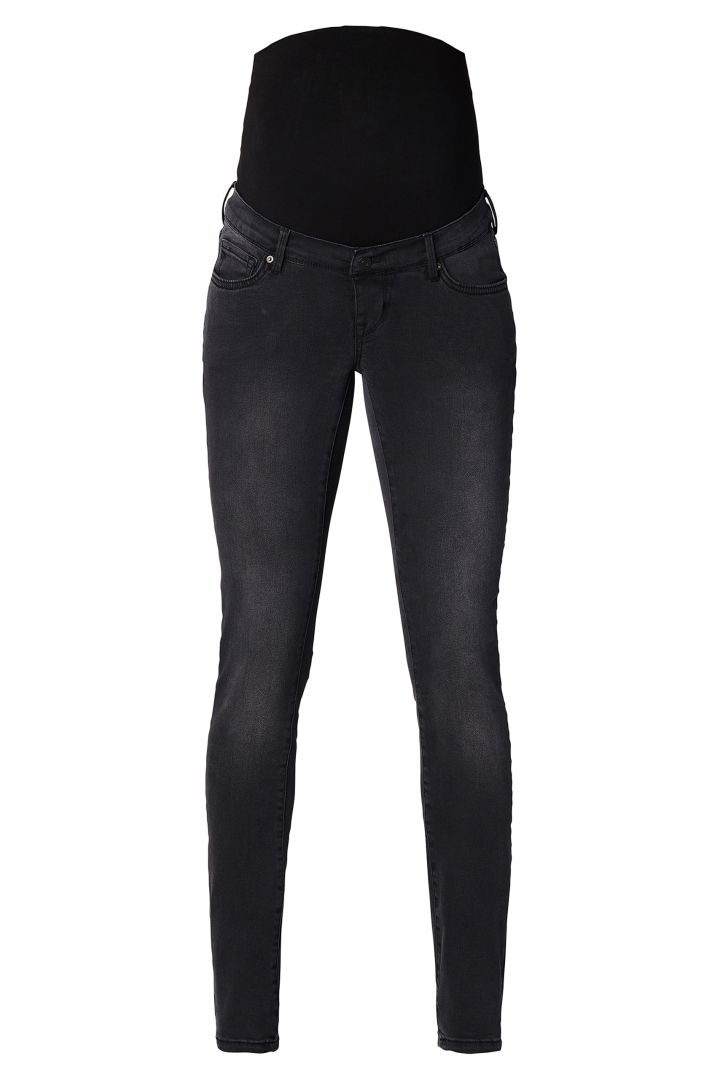 Skinny Umstandsjeans dunkelgrau