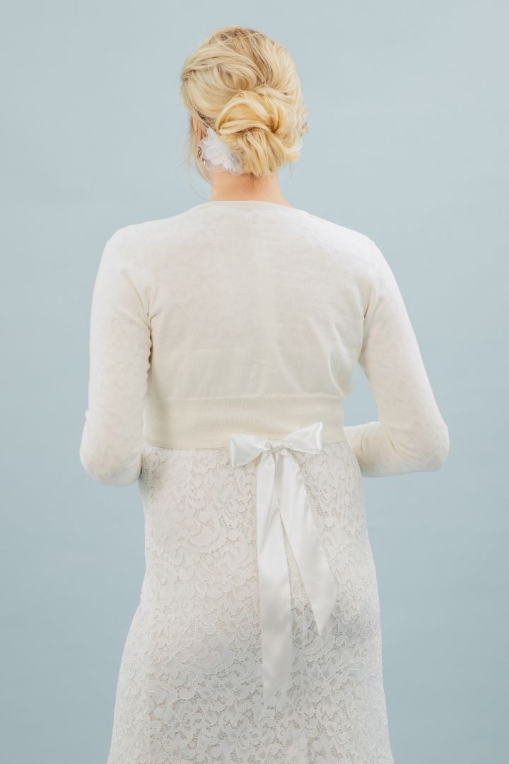 Braut Bolero mit Seide und Kaschmir