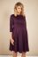 Preview: Maternity dress with submarine neckline wine red