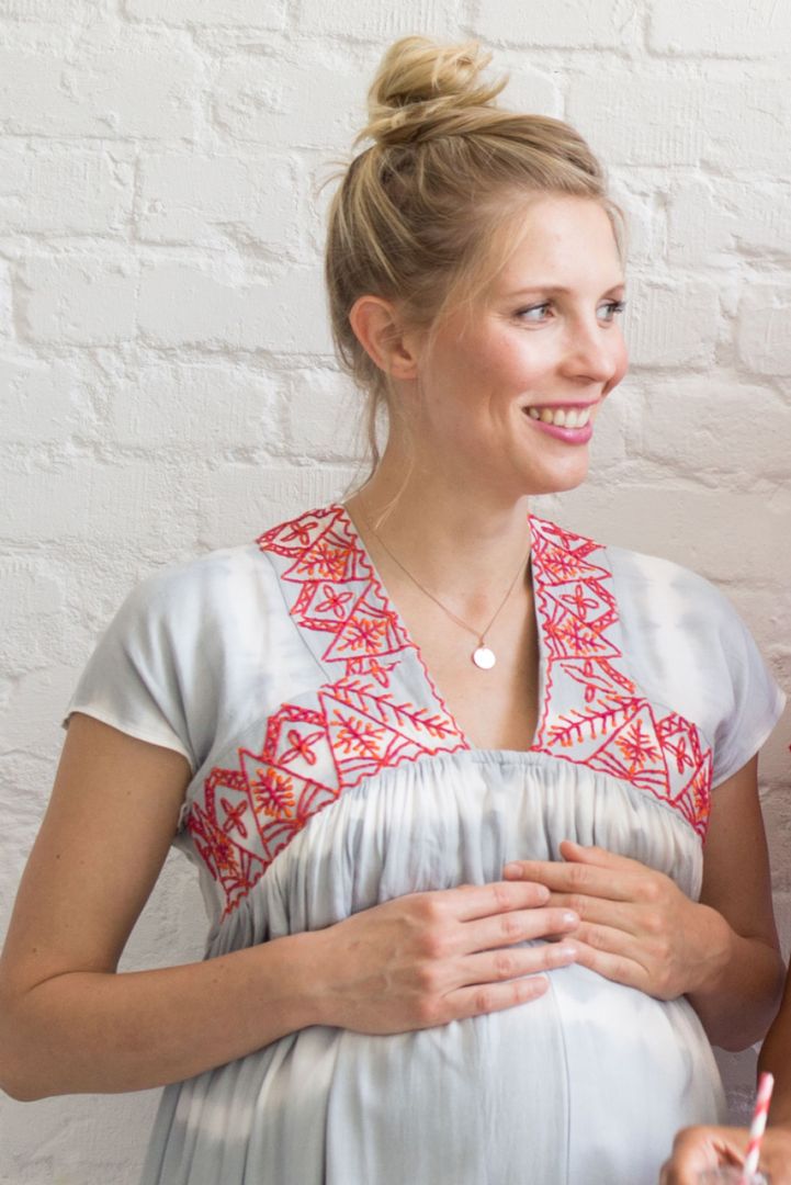 Maternity and nursing tunic dress Batik Style