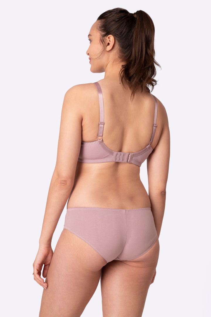 Umstandsslip aus Baumwolle mauve