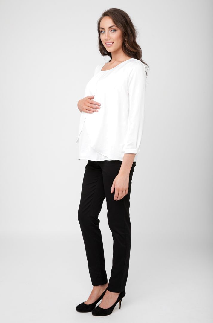 Straight Leg Trousers black