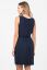 Vorschau: Crepe Umstands- und Stillkleid mit Plissees navy