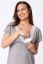 Preview: Short-Sleeved Maternity and Nursing Nightdress with Lace