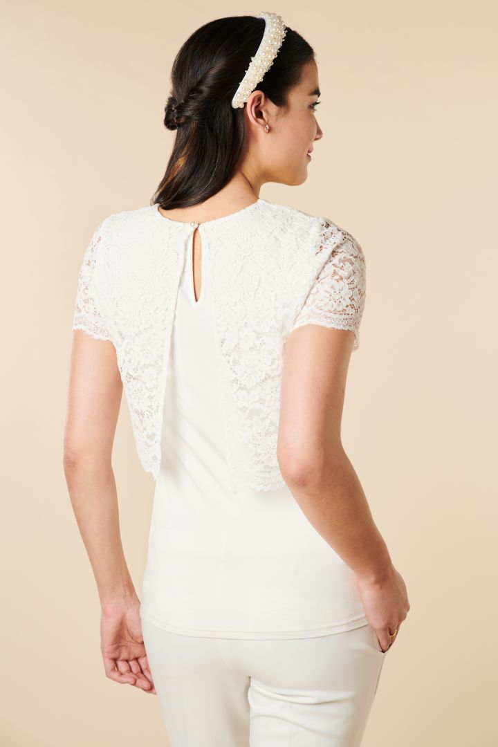 Umstands- und Stillshirt mit Spitze