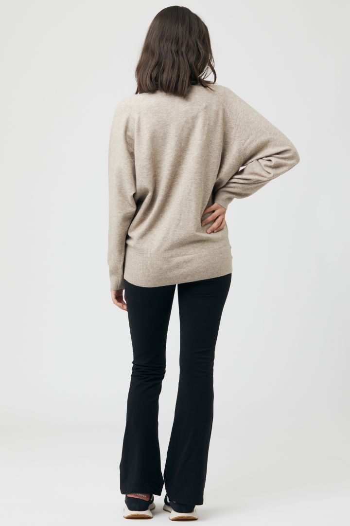 Umstands- und Stillpullover mit Knöpfen