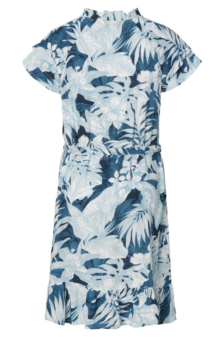 Volant Umstandskleid mit Blumen Print