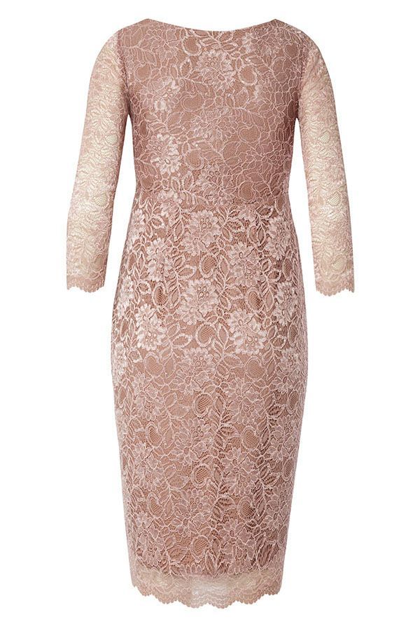 Umstandskleid aus Spitze rose
