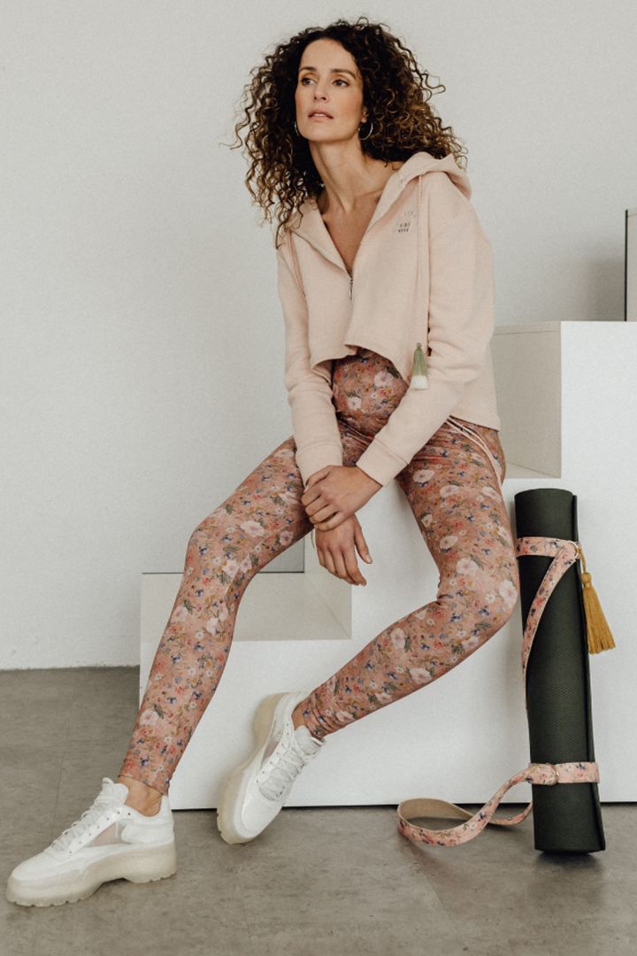 Organic Umstandsleggings mit Blumenprint