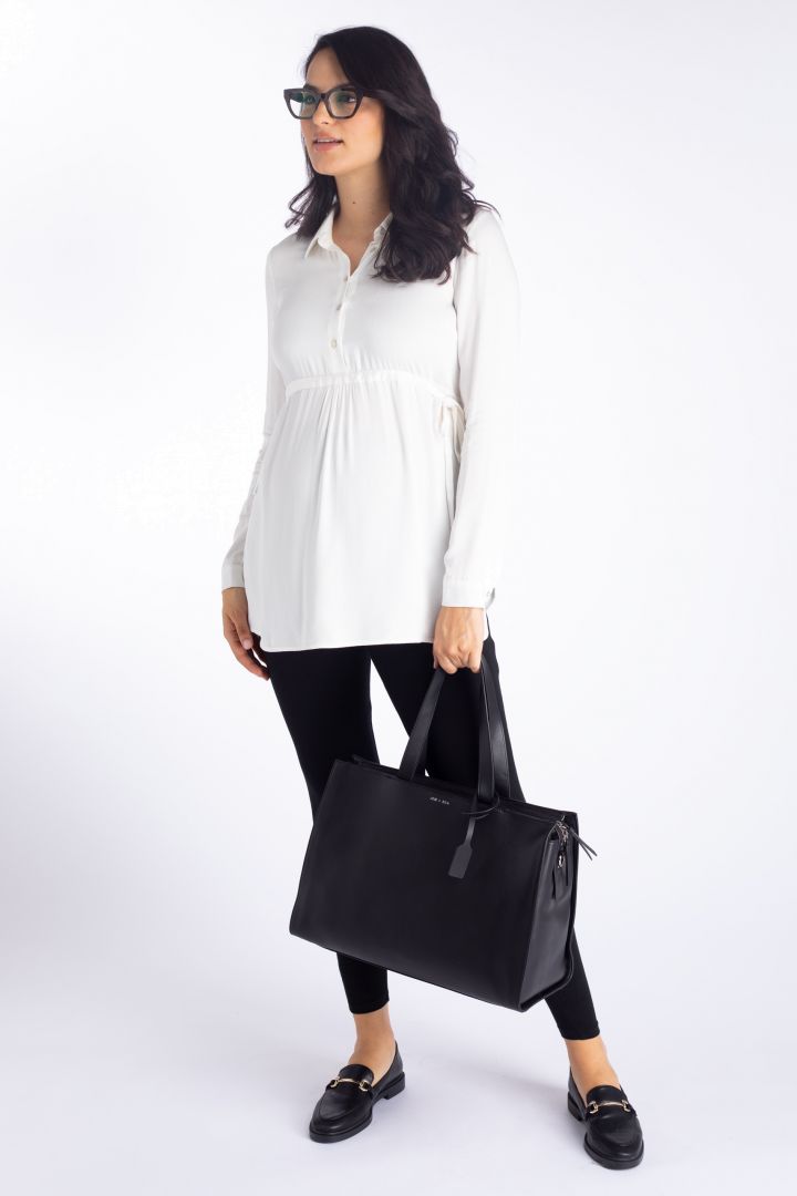 Maternity and Nursing Blouse with Empire Tie