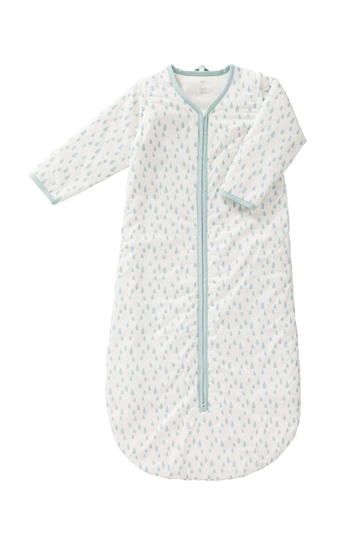 Organic Baby Schlafsack mit Ärmeln und Tröpfchen Print