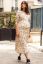 Preview: Maternity Dress with Puff Sleeves and Print ecru