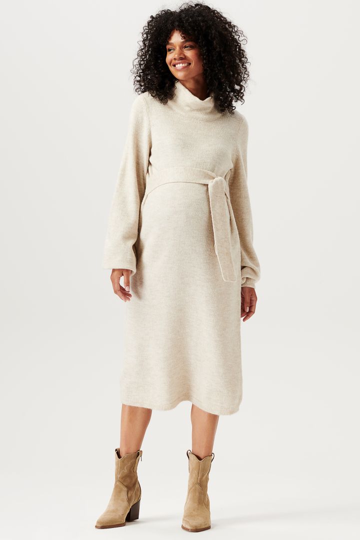 Eco Umstands-Strickkleid mit Tube Kragen