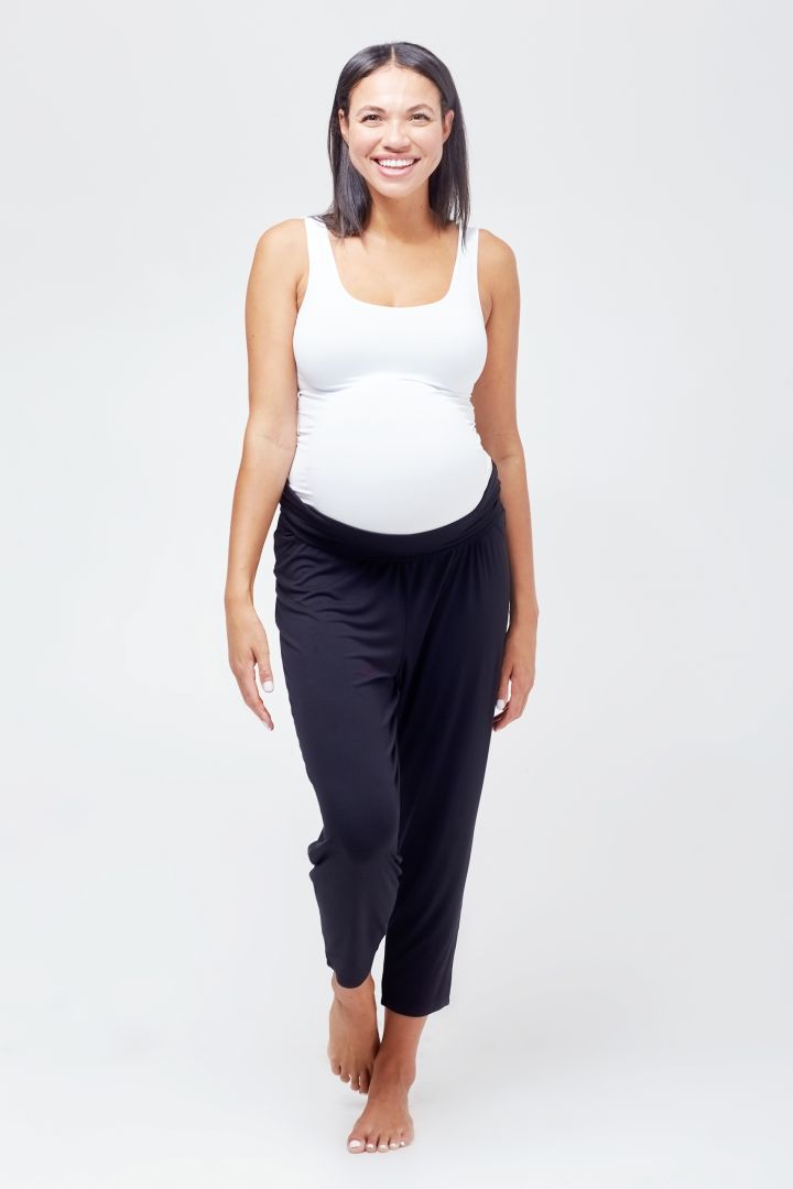 Umstands-Lounge- und Pyjamahose schwarz