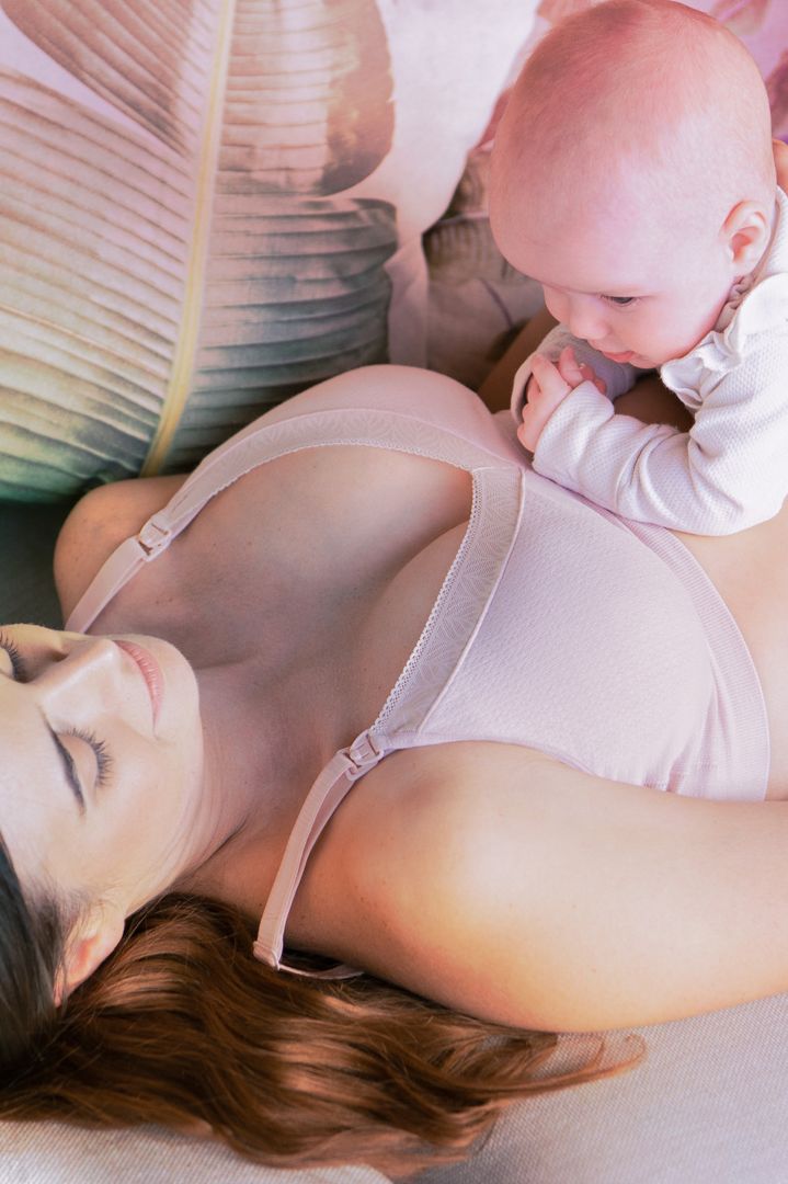 Seamless Regular Cup Still BH mit Spitze rosa