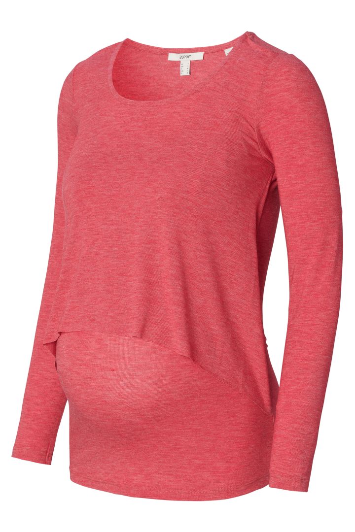 Eco Double Layer Umstands- und Stillshirt rot