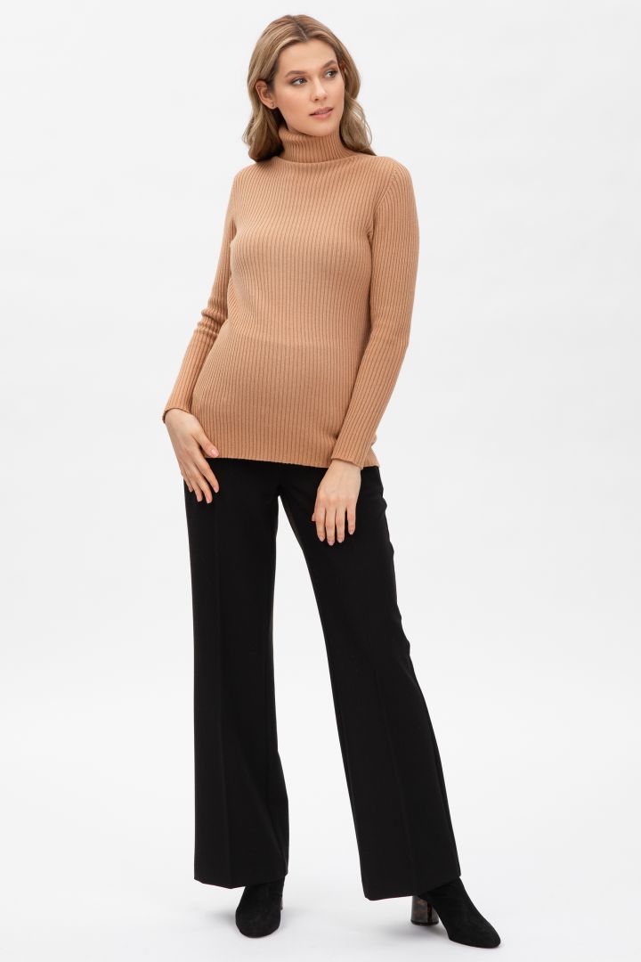 Wide Leg Maternity Trousers black