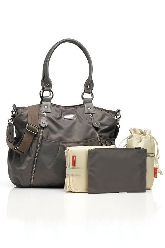 Storksak Wickeltasche Olivia grau