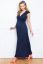 Vorschau: Ecovero Maxi Umstands- und Stillkleid navy