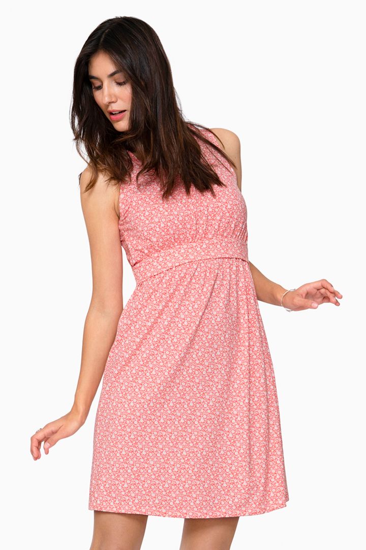 Umstands- und Stillkleid mit Blumen Print rose