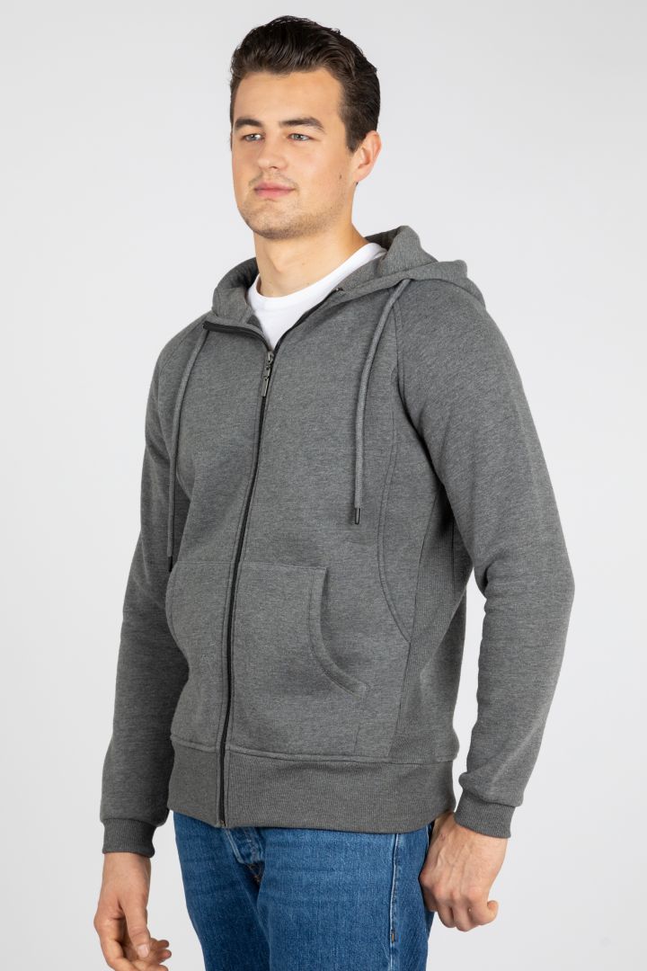 Papa Hoodie und Tragejacke grau