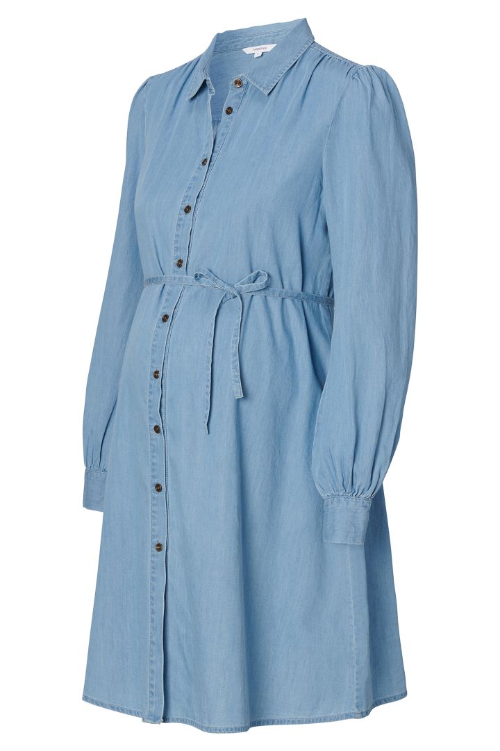 Organic Umstands- und Stillkleid in Denim Optik