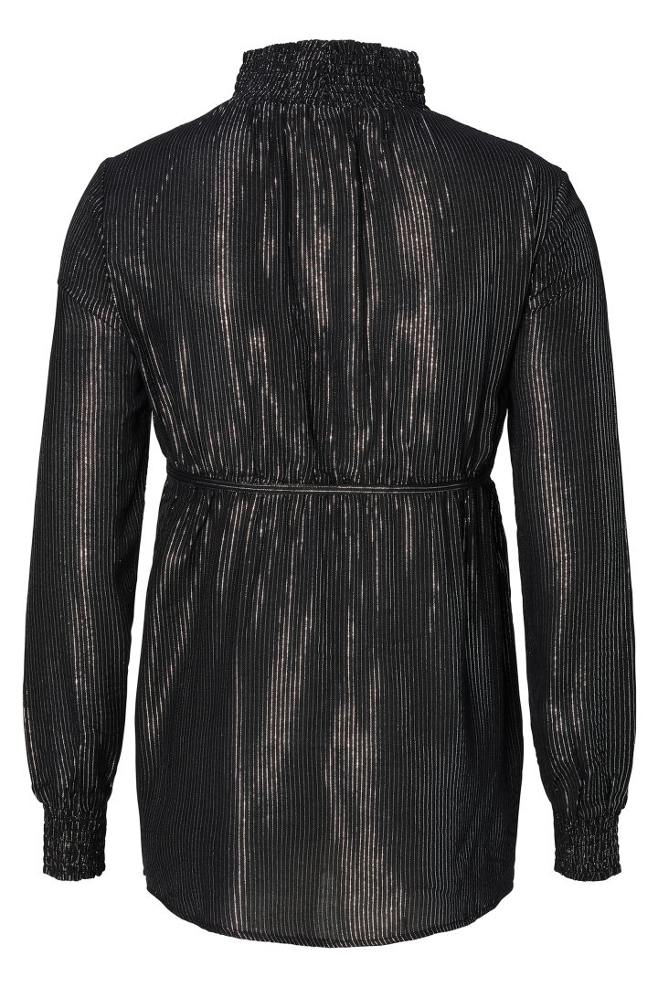 Evening Maternity Blouse with High Neck