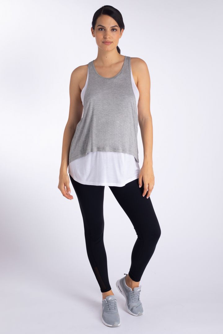 Layered Umstands- und Still-Sporttop