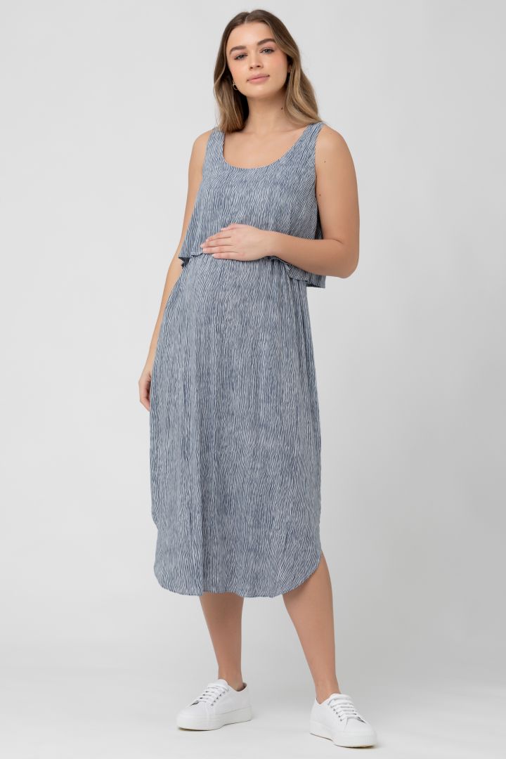 Midi Umstands- und Stillträgerkleid